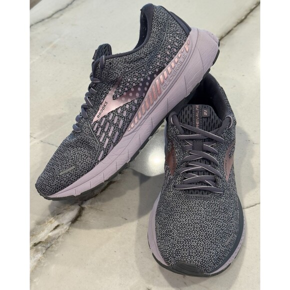 Brooks Womens Adrenaline GTS 21 1203291B528 Gray Running Shoes Sneakers SZ11 - Picture 3 of 9